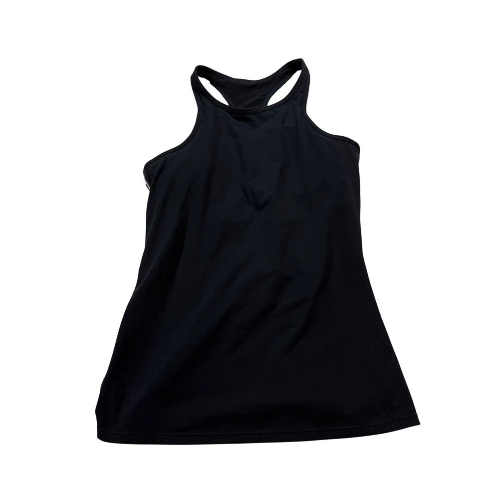 Fabletics Racerback Tank Top XS Black Activewear Shelf Athleisure Gym Run Yoga